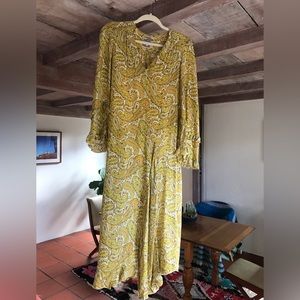 Baum und pferdgarten long sleeve maxi dress size small